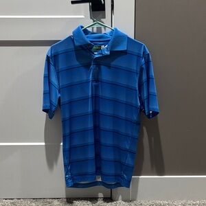 Hogan Blue Striped Golf Shirt